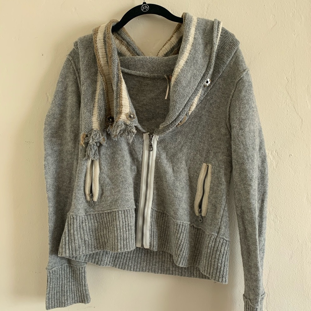 Free People Zip Up Sweater